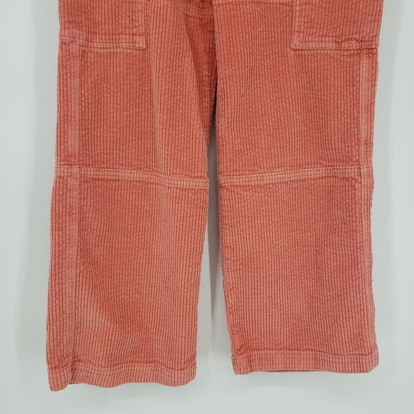 BP Corduroy Cargo Pants High Rise Waist Relaxed Wide Straight Leg Womens Size 27 - Picture 6 of 9